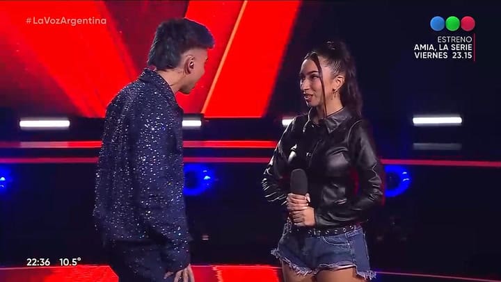 Florencia Ibarra quedo en La Voz y emociono a Luck Ra