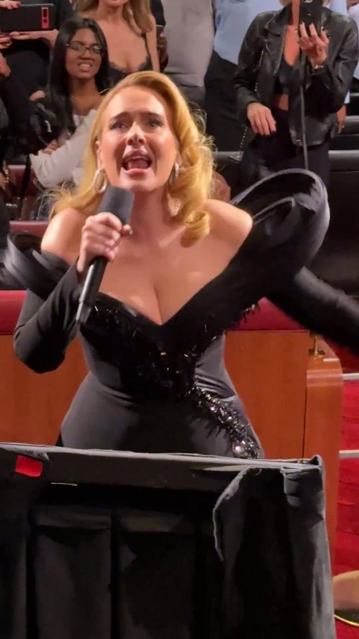 Adele no puede contener las lágrimas al ver a Celine Dion entre su público