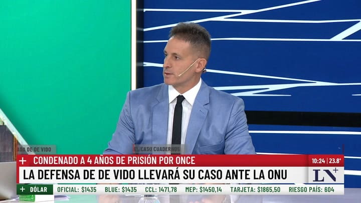 El abogado penalista Juan Pablo Fioribello en LN+