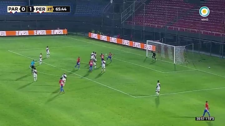 El 1 a 1 de Paraguay - Fuente: TV Pública