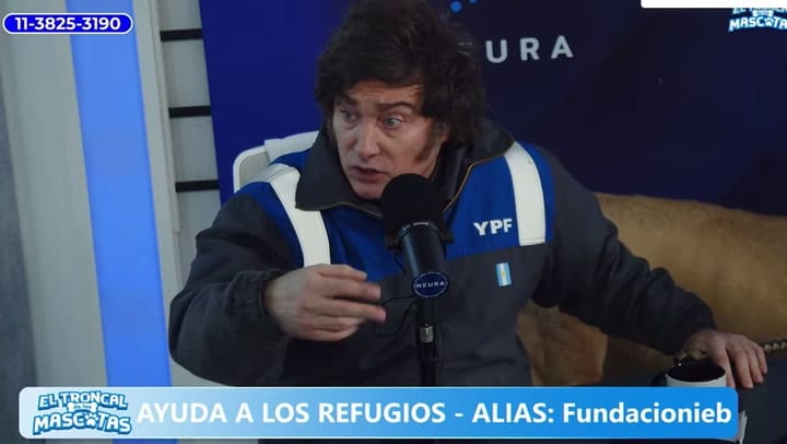 El compilado de insultos del presidente Javier Milei en el streaming NEURA