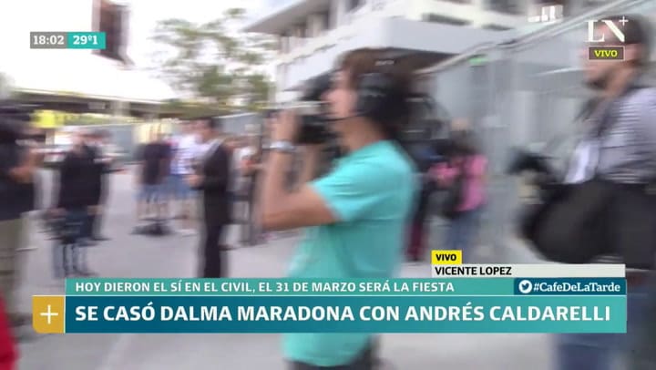 El casamiento de Dalma Maradona y Andrés Caldarelli