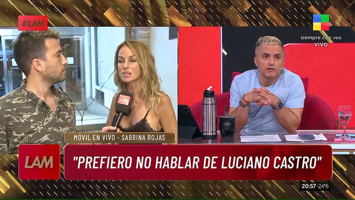 Sabrina Rojas hablo del cumpleanos de Luciano Castro