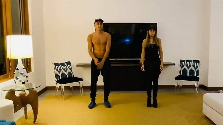 Keylor Navas y su mujer bailan Dance Monkey en Instagram
