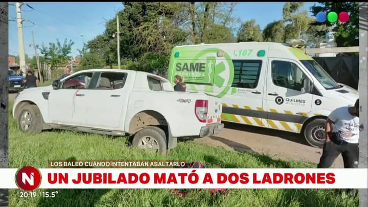 Violencia: un jubilado mató a dos de los tres ladrones que lo asaltaron