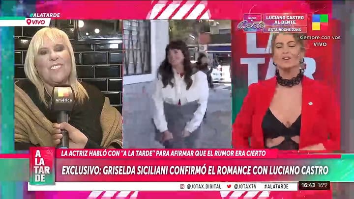 Romance confirmado. Griselda Siciliani aseguro que esta en pareja con Luciano Castro: "Estamos muy bien"