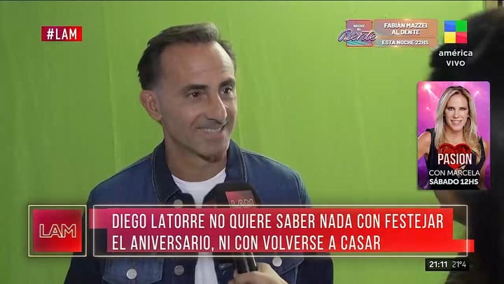 Diego Latorre hablo sobre su casamiento con Yanina Latorre