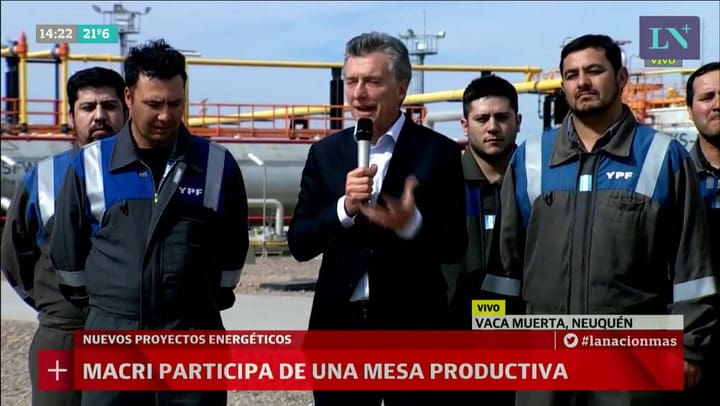 Mauricio Macri: 'Vaca Muerta es una revolución energética para la Argentina'