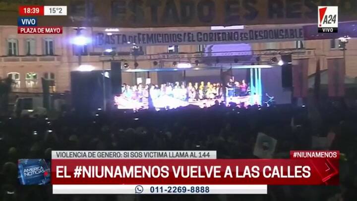 Qué se dijo durante la lectura del documento en la marcha de Ni una menos