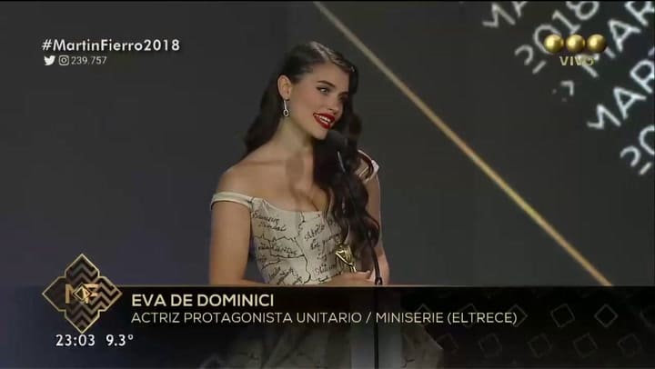 Eva De Dominici pidió por el aborto legal, seguro y gratuito - Fuente: Telefe