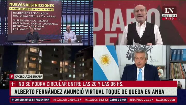 Segunda ola de mala praxis - El editorial de Alfredo Leuco en LN+ (14/04/2021)