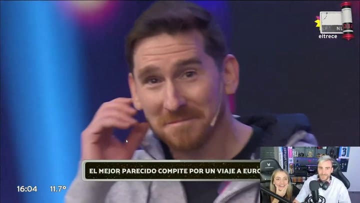 Nicolás Tagliafico y Carolina Calvagni reaccionan a los parecidos de la Scalonetta