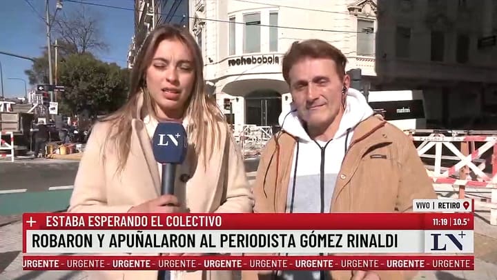 El testimonio de Daniel Gomez Rinaldi en LN+ luego de ser asaltado