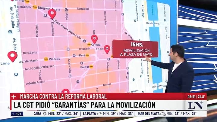 Puntos de concentracion por la marcha de la CGT de este jueves 18 de diciembre