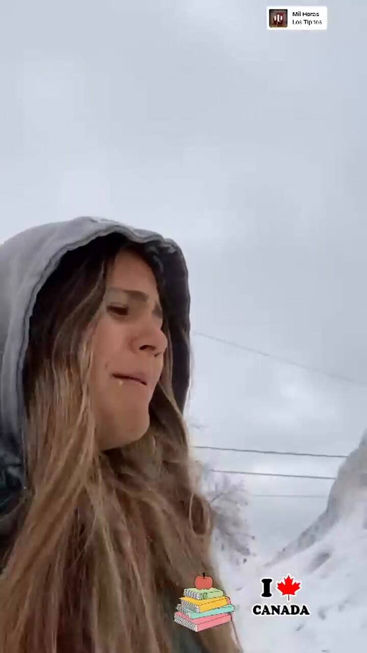 Amalia Granata compartió un video de su hija desde Canadá