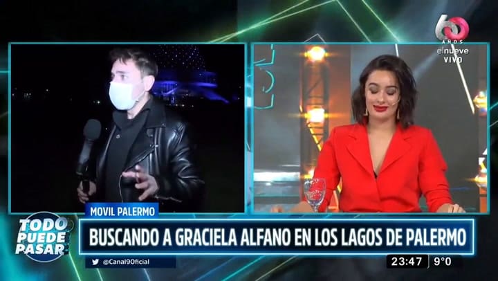 Una familia rompió la cuarentena y Nicolás Occhiato los retó en vivo - Fuente: elnueve