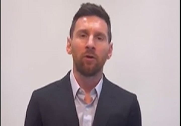 Messi pidió perdón al PSG y a sus compañeros por el viaje a Arabia Saudita - GIF