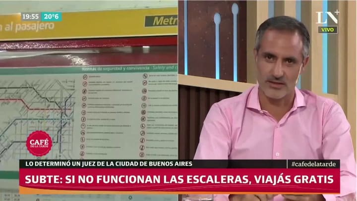Subtes: si no funcionan las escaleras, viajas gratis