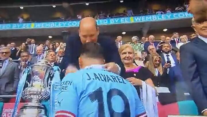 Manchester City campeón: el gesto del príncipe William con Julián Álvarez que no pasó desapercibido