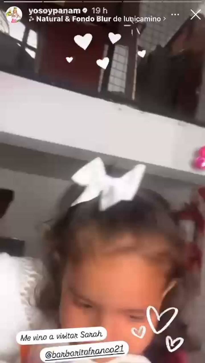 Barby Franco y Sarah Burlando con Panam