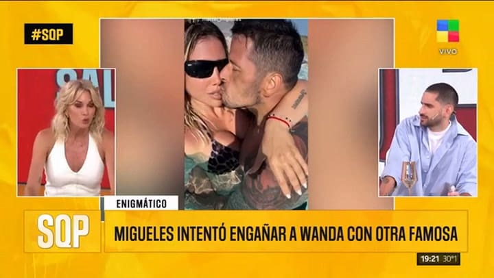 Los mensajes de Martín Migueles, el novio de Wanda Nara, con otra famosa