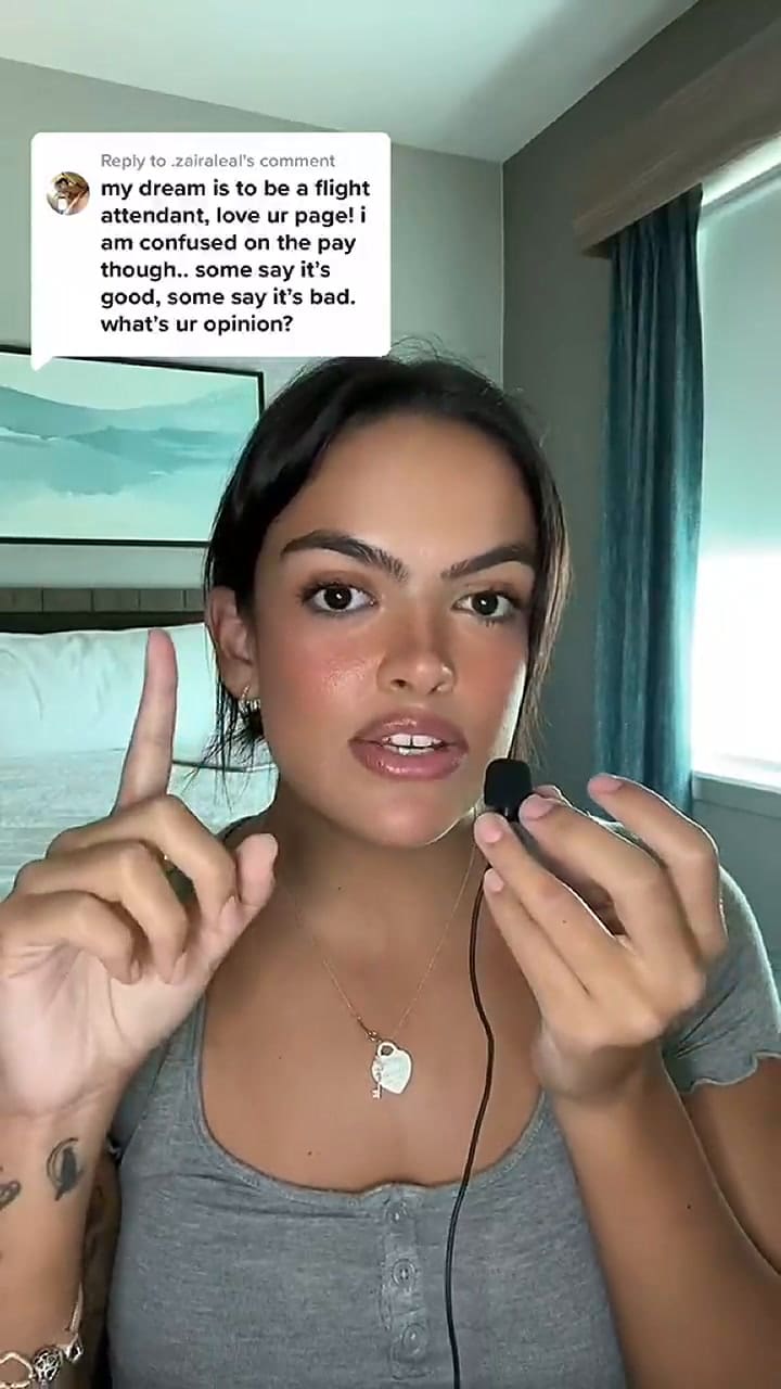 Contó cuánto gana como azafata de American Airlines y de qué depende el sueldo