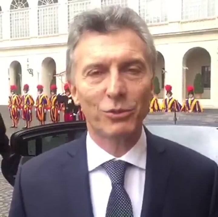 Video: qué dijo Mauricio Macri tras el encuentro con el Papa