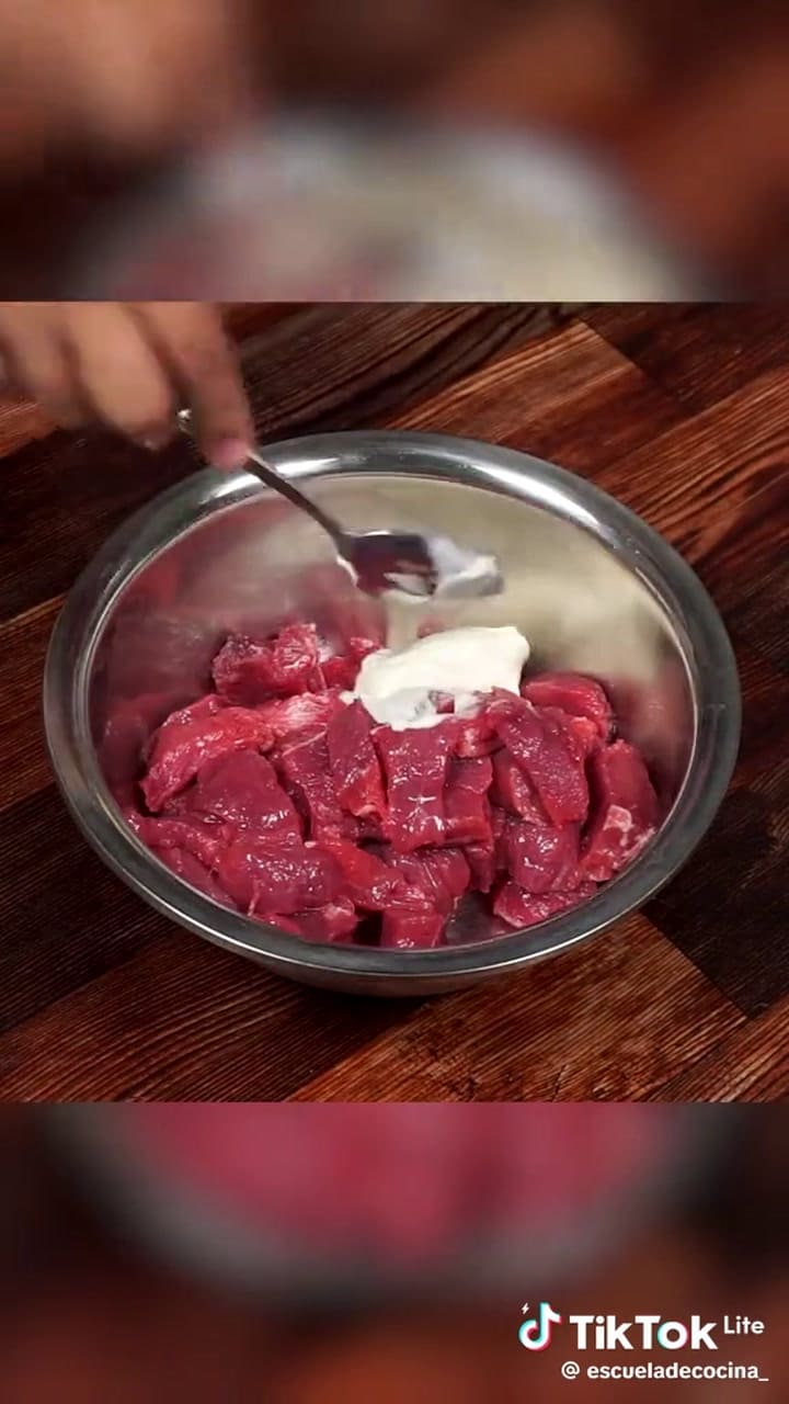 Cómo hacer ternera al Strogonoff