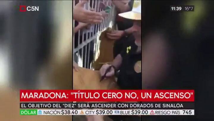 Diego Maradona tendrá su propia serie - Fuente: C5N