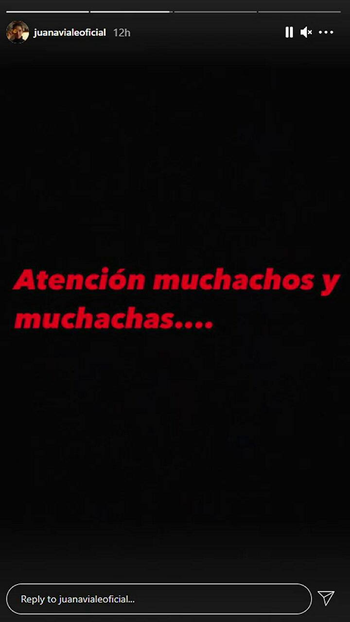 Juana Viale anuncia el regreso a la tele con Mirtha Legrand - Fuente: IG Stories