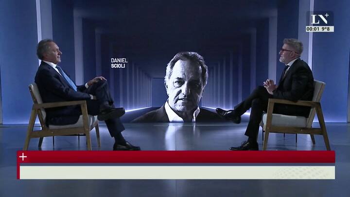 Daniel Scioli en +Entrevistas con Luis Novaresio