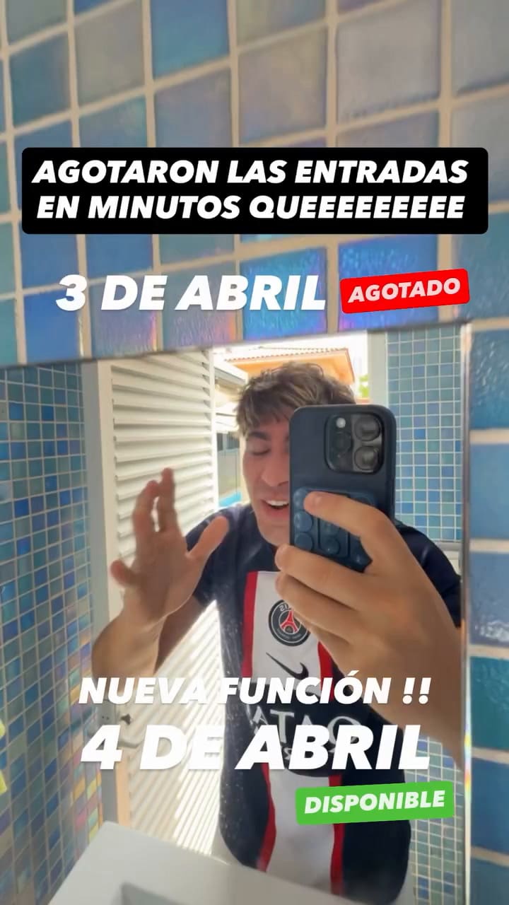 Alejo Igoa anunció su segunda fecha en el Movistar Arena (@alejoigoa)