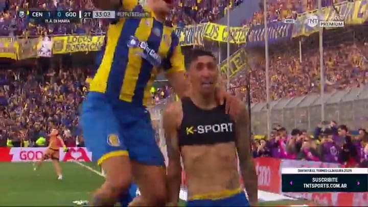 El gol de Ángel Di María contra Godoy Cruz
