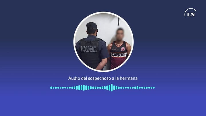 Audio del sospechoso a la hermana