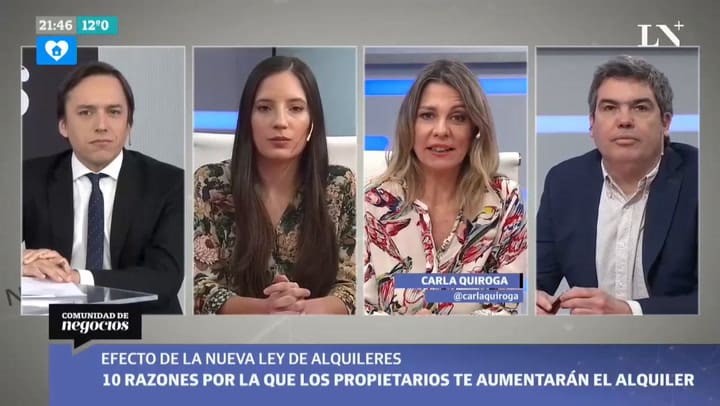 Columna de Carla Quiroga: Las consecuencias de la nueva ley de alquileres