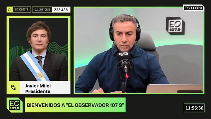 Milei: "La ciudad es una mugre"