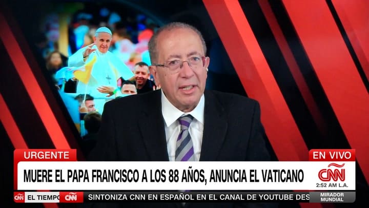 José Levy se emocionó al anunciar la muerte del papa Francisco