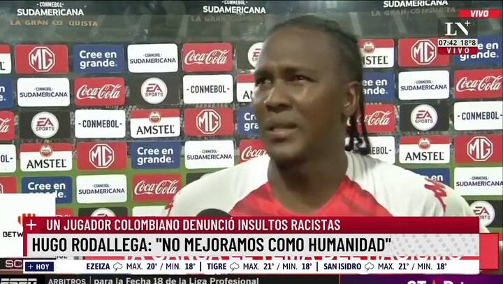 Hugo Rodallega: 'No mejoramos como humanidad'