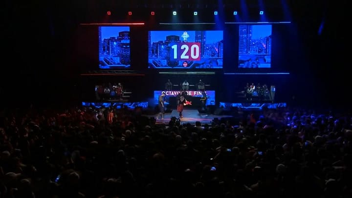 Mks vs Mecha en la Final Nacional Argentina de Red Bull Batalla de los Gallos. Fuente: Youtube