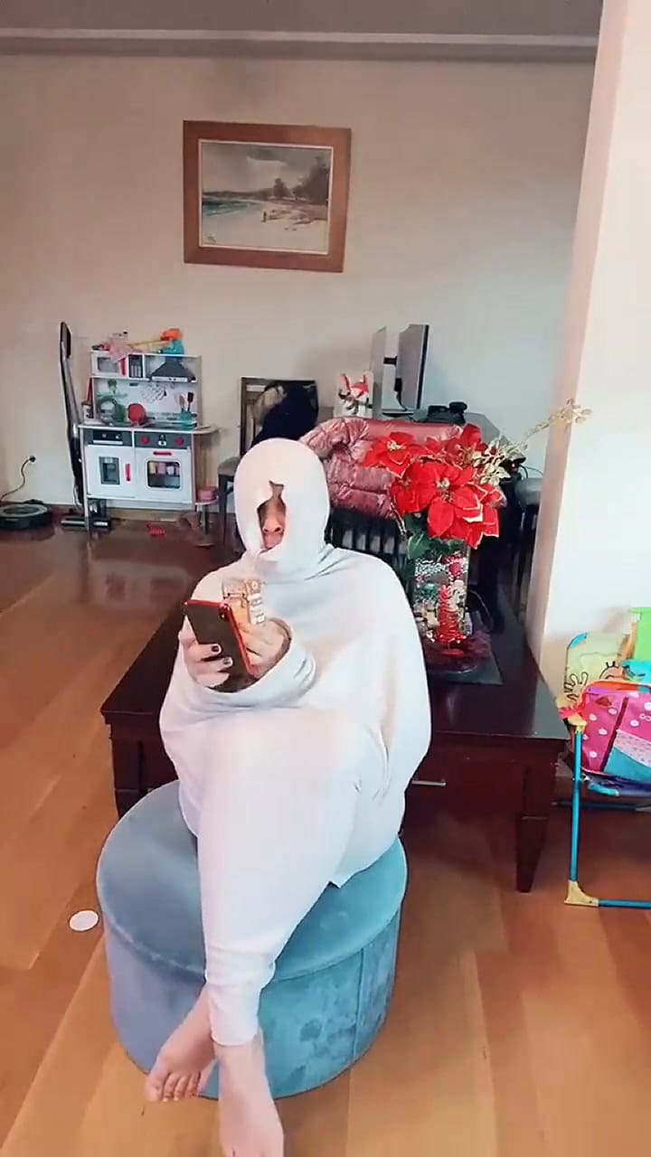 Algunos bromearon con sus trucos para no pasar frío