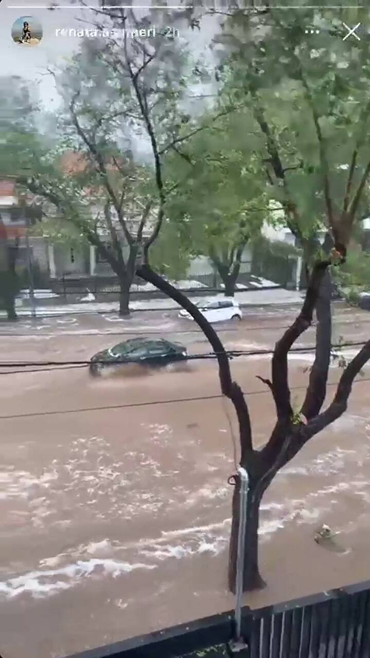 Las imágenes del temporal en Mendoza
