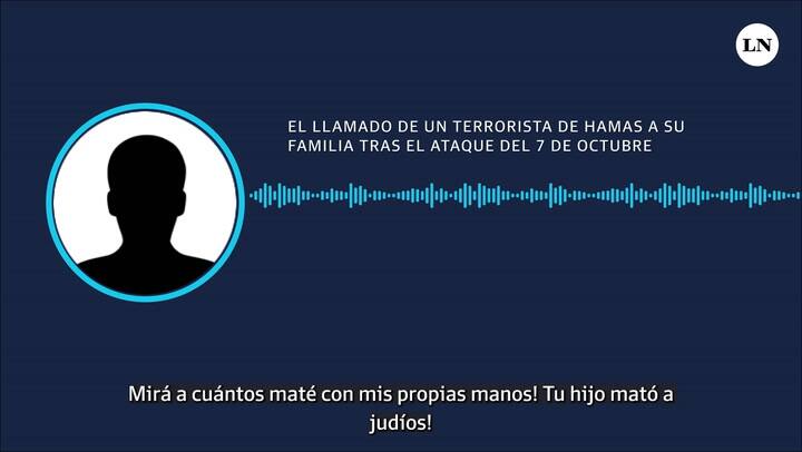 El llamado de un terrorista de Hamas a su familia tras el ataque del 7 de octubre