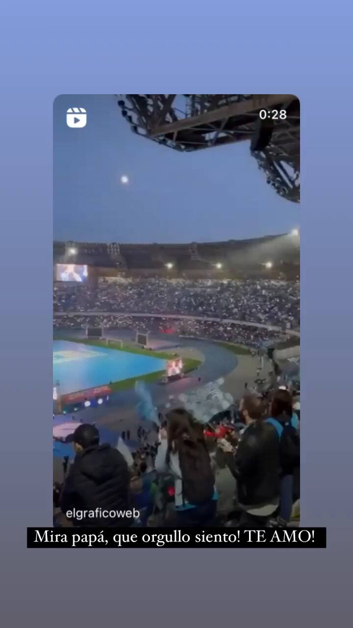 El conmovedor posteo de Gianinna Maradona en honor de su papá, tras el campeonato de Napoli
