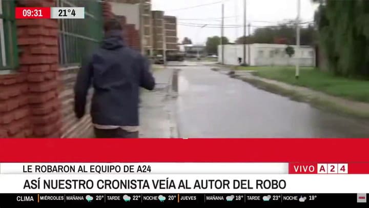 Robo a un móvil de A24