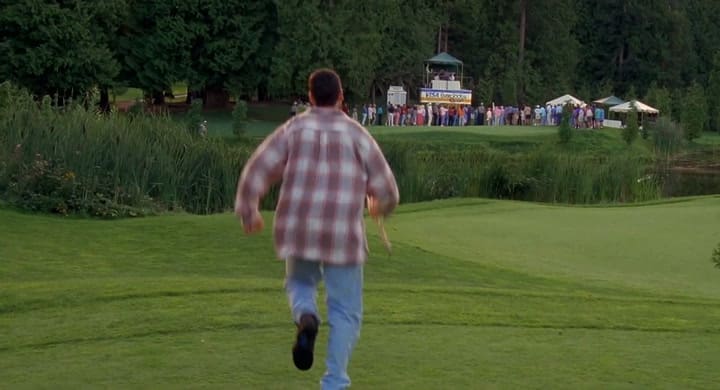 La icónica escena de Morris en Happy Gilmore