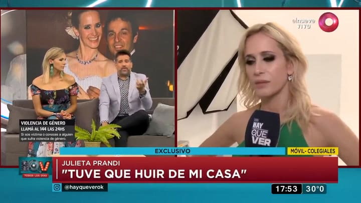 Julieta Prandi: 'Mi exmarido me amenazaba' - Gentileza: El Nueve Argentina