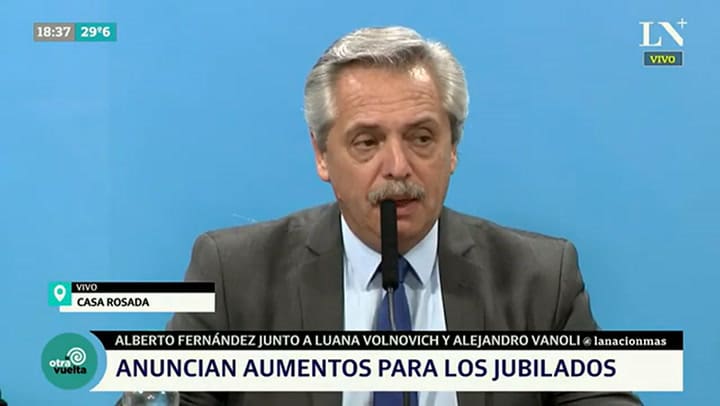 Conferencia completa de Alberto Fernández, Luana Volnovich y Alejandro Vanoli