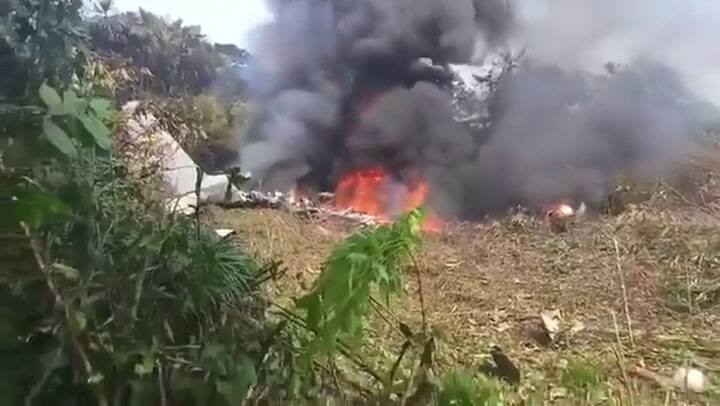 Accidente de un avión militar en Colombia2