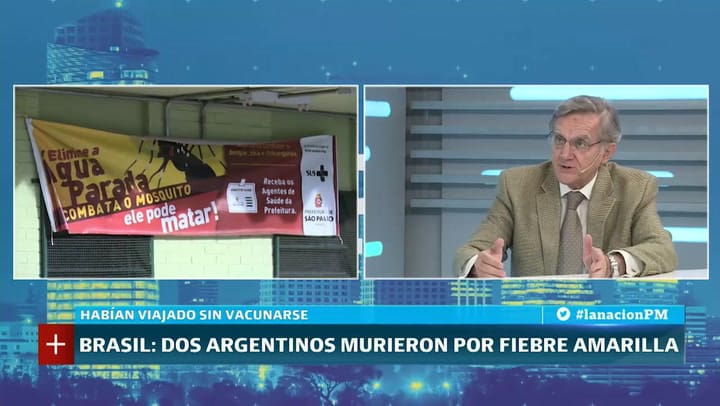 Eduardo López: "La fiebre amarilla es una hepatitis"