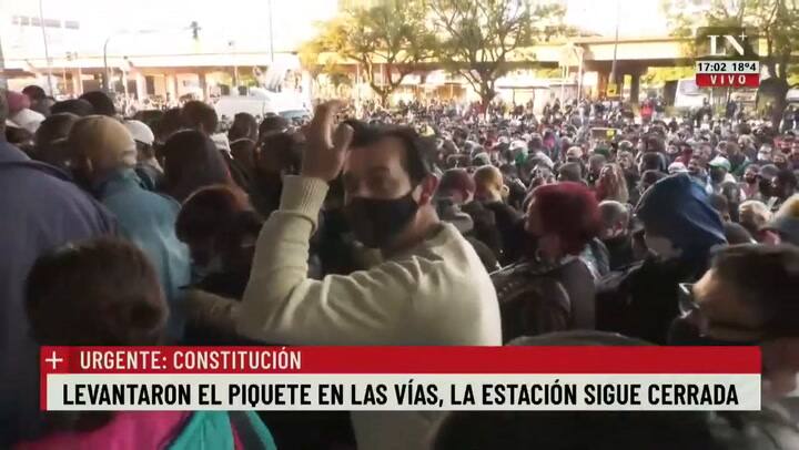 Tras el piquete, abrieron las puertas de la estación de Constitución